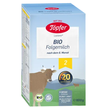 Lapte Praf Bio 2, 600 g, Topfer