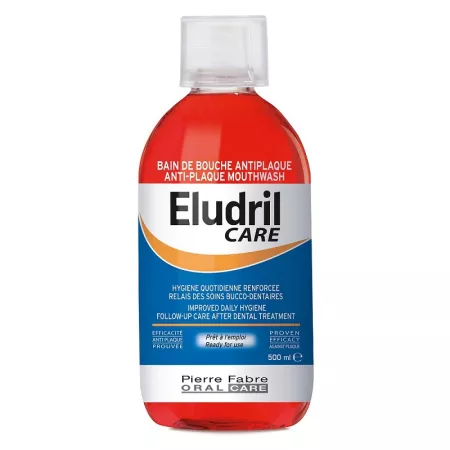 Eludril Apă de Gură Anti-Placă Bacteriană, 500 ml, Pierre Fabre