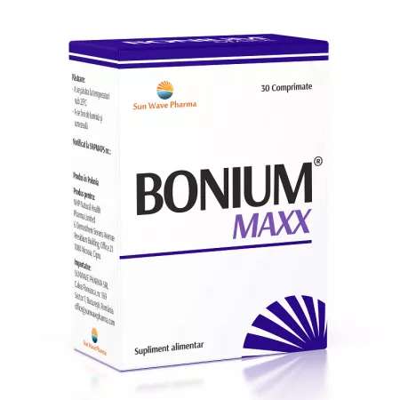 Bonium Maxx, 30 comprimate ,Sun Wave Pharma