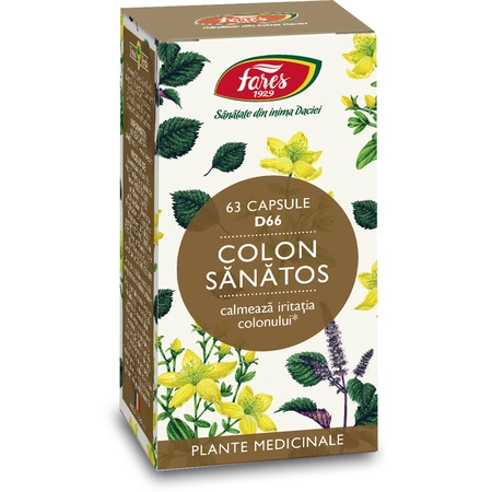 Colon Sănătos, 63 capsule, Fares