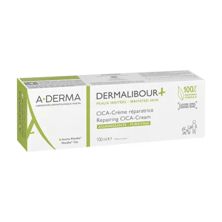 Dermalibour+Cica, Cremă Reparatoare, 100 ml, A-Derma