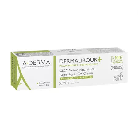 Dermalibour+Cica, Cremă Reparatoare, 50 ml, A-Derma