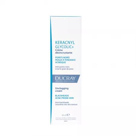 Keracnyl Glycolic+, cremă anti-acnee, 30 ml, Ducray