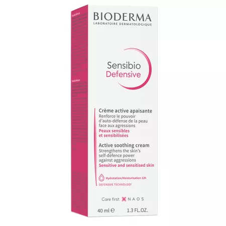 Sensibio Defensive, cremă, 40 ml, Bioderma