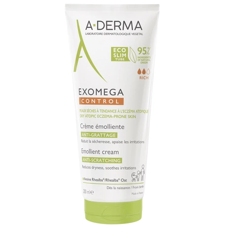 Exomega Control, Cremă Emolientă, 200 ml, A-Derma