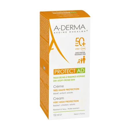 Protect AD, Cremă SPF 50+ Piele Atopică, 150 ml, A-Derma