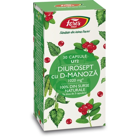 Diurosept D-Manoza, 30 capsule, Fares