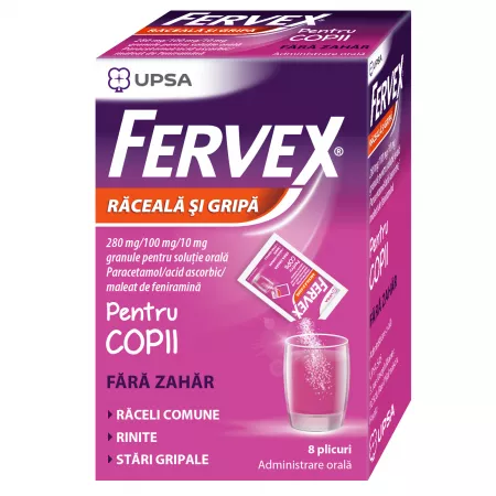 Fervex Copii, 8 plicuri, UPSA