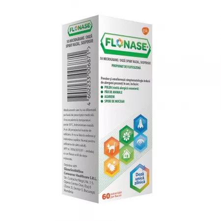 Flonase, spray nazal, 60 doze, GSK