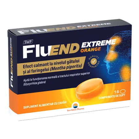 FluEnd Extreme Orange,16 comprimate,Sun Wave Pharma