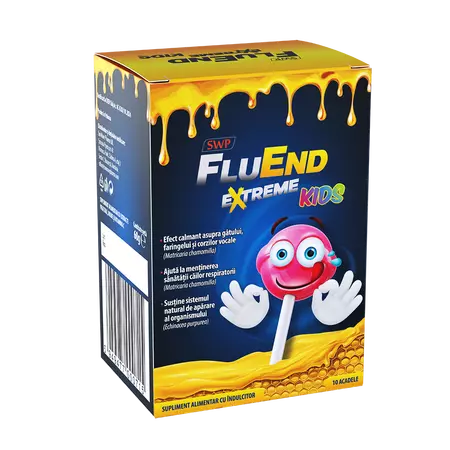 FluEnd Extreme Kids,10 acadele, Sun Wave Pharma