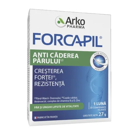 Forcapil Anti-Căderea Părului, 30 comprimate filmate, Arkopharma