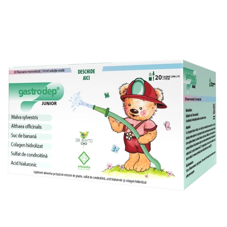 Gastrodep Junior, soluție orală, 20 flacoane x 10 ml, Dr. Phyto