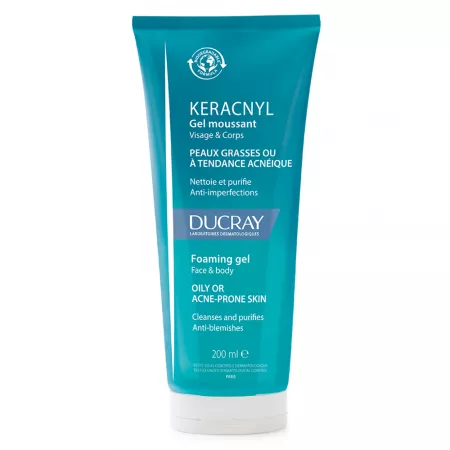Keracnyl, gel curățare, 200 ml, Ducray
