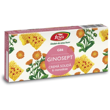 Ginosept Cremă Solidă, 6 monodoze, Fares