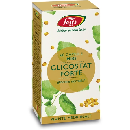 Glicostat Forte, 60 capsule, Fares