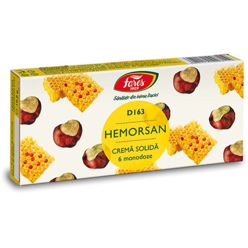 Hemorsan, 6 supozitoare, Fares