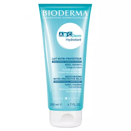 ABCDerm Hydratant, lapte hidratant, 200 ml, Bioderma