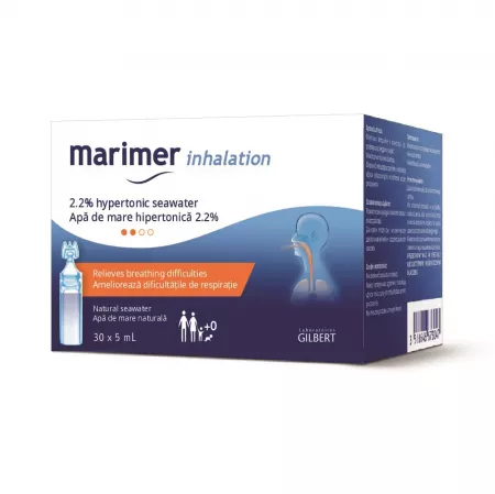 Marimer Inhalatii 2.2%, 30 unidoze x 5ml, Gilbert