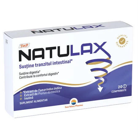 Natulax, 20 comprimate, Sun Wave Pharma