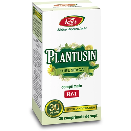 Plantusin Tuse Seacă, 30 comprimate de supt, Fares