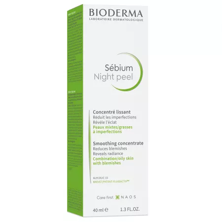 Sébium Night Peel, cremă, 40 ml, Bioderma