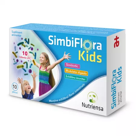 Simbiflora Kids, 10 plicuri, Antibiotice SA