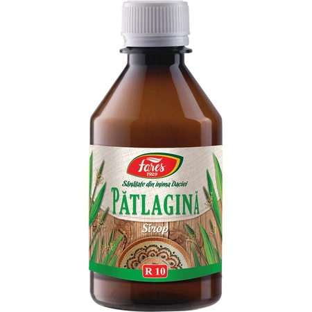 Pătlagină, sirop, 250 ml, Fares