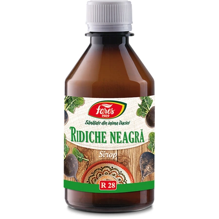 Ridiche Neagră, sirop, 250 ml, Fares
