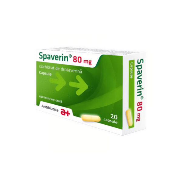 Spaverin 80 mg, 20 capsule, Antibiotice