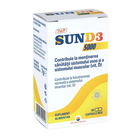 Sun D3 5000 UI, 30 capsule, Sun Wave Pharma