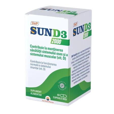 Sun D3 2000 UI, 60 capsule, Sun Wave Pharma