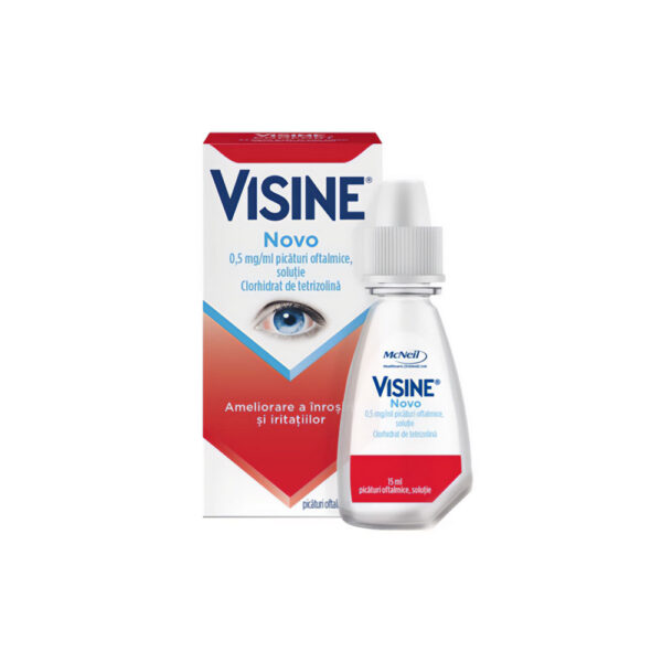 Visine Novo, picături oftalmice, 15 ml, Johnson & Johnson