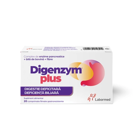 Digenzym Plus, 20 drajeuri, Labormed