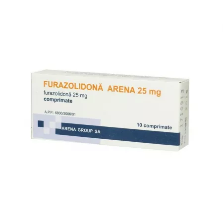 Furazolidona, 25 mg, 10 comprimate, Arena Group