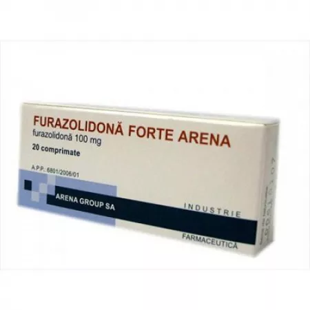 Furazolidona Forte, 100 mg, 20 comprimate, Arena Group