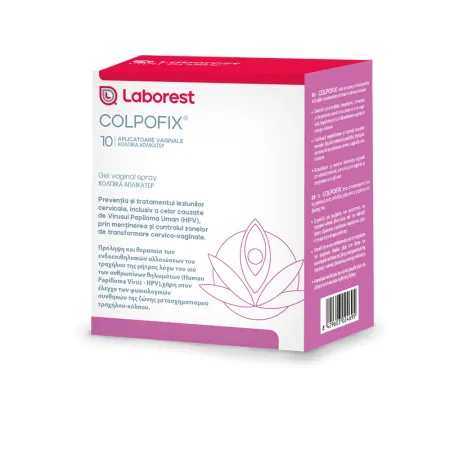 Colpofix, spray-gel vaginal, 20 ml + 10 aplicatoare, Laborest Italia