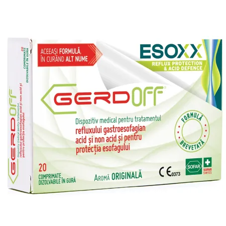 Gerdoff, 20 comprimate masticabile, Sofar