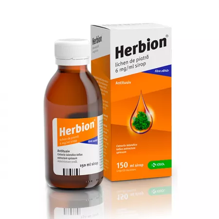 Herbion Lichen de Piatră 6mg/ml, sirop, 150 ml, Krka