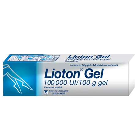 Lioton Gel 100000U, gel, 30 g, Berlin Chemie