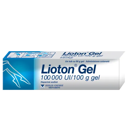 Lioton Gel 100000U, gel, 50 g, Berlin Chemie
