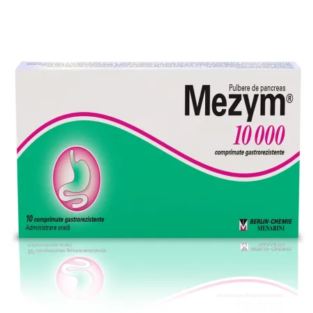 Mezym Forte 10000, 10 comprimate, Berlin Chemie