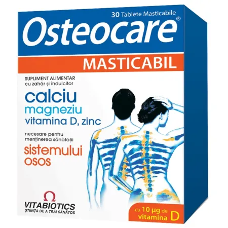 Osteocare, 30 comprimate masticabile, Vitabiotics
