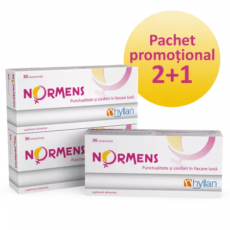 Normens, 3 x 30 comprimate, pachet promo, Hyllan