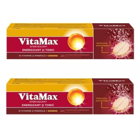Vitamax, 20+20 comprimate efervescente, pachet promo, Perrigo