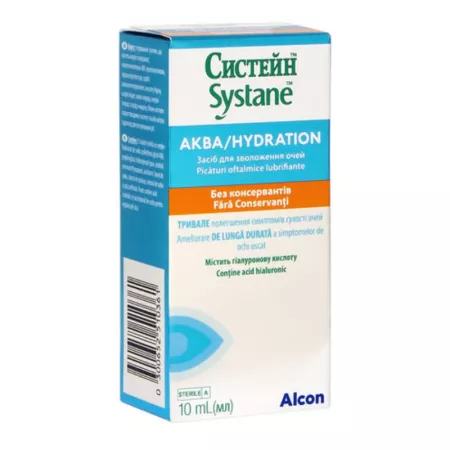 Systane Hydration Fără Conservanți, picături  oftalmice, 10 ml, Alcon