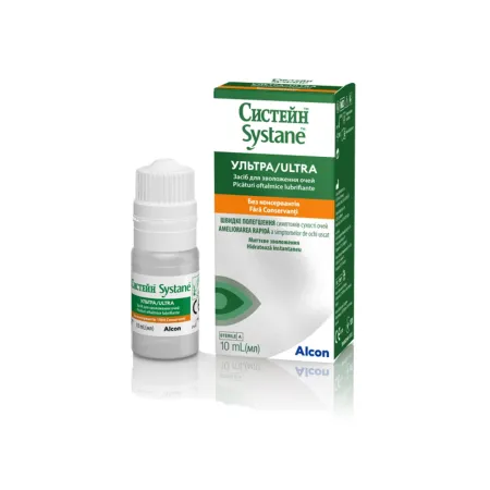 Systane Ultra, Fără Conservanți, picături  oftalmice, 10 ml, Alcon