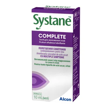 Systane Complete,  picături  oftalmice, 10 ml, Alcon