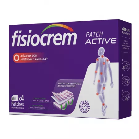 Fisiocrem Patch Active, 4 plasturi, Uriach