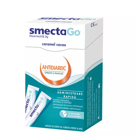 Smecta GO, 8 plicuri, Ipsen Pharma